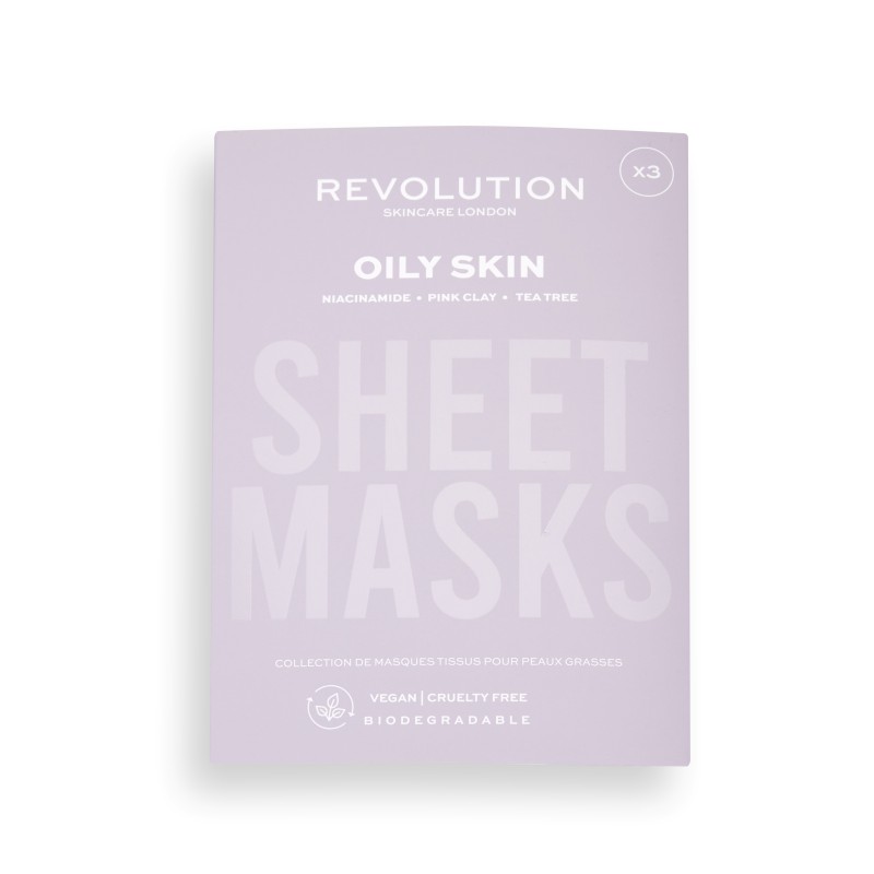 Revolution - Gesichtsmasken-Set - Skincare Combination Skin Sheet Masks Set  3Stk, Maske, Gesichtspflege, Pflege