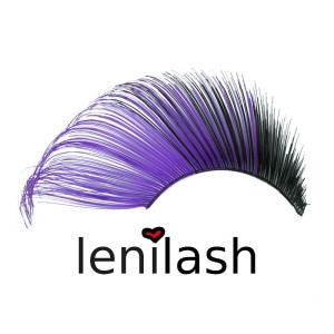 lenilash - Falsche Lila Schwarze Wimpern 206