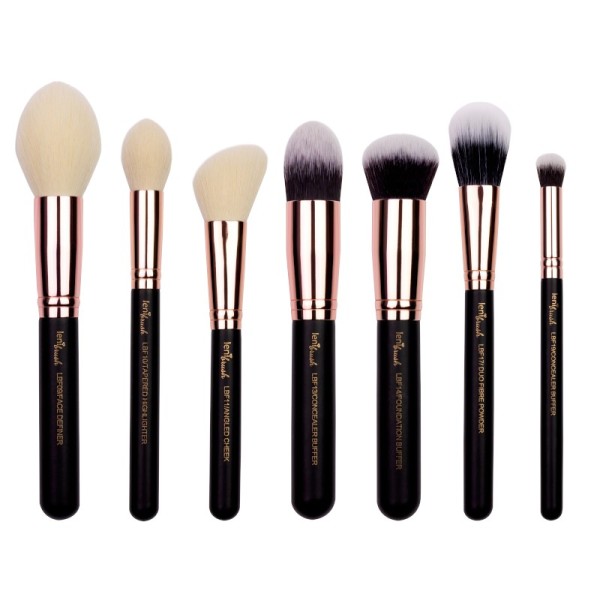 lenibrush - Kosmetikpinselset - Flawless Face Set - Matte Black Edition