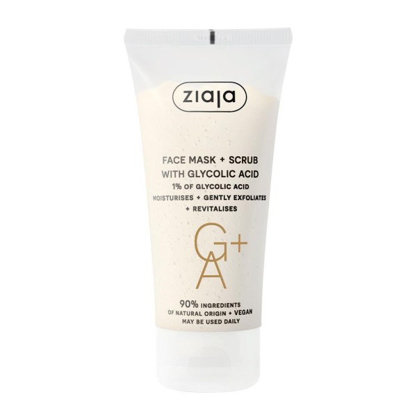 Ziaja - face mask and scrub - Face mask and scrub with gylcolic acid