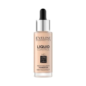 Eveline Cosmetics - Foundation - Liquid Control Foundation With Dropper - 001 Porcelain