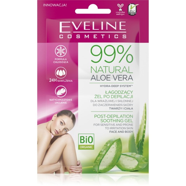 Eveline Cosmetics - 99% Aloe Vera Post Depilation Soothing Gel